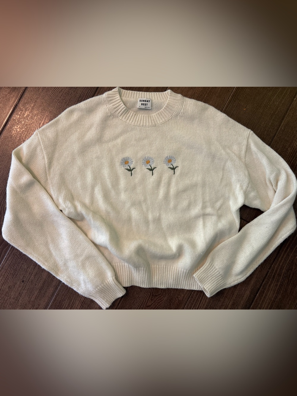 Like New Sunday Best Daisy Sweater XS